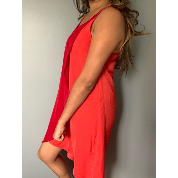 Red and orange sleeveless dress - Picture 6 of 11